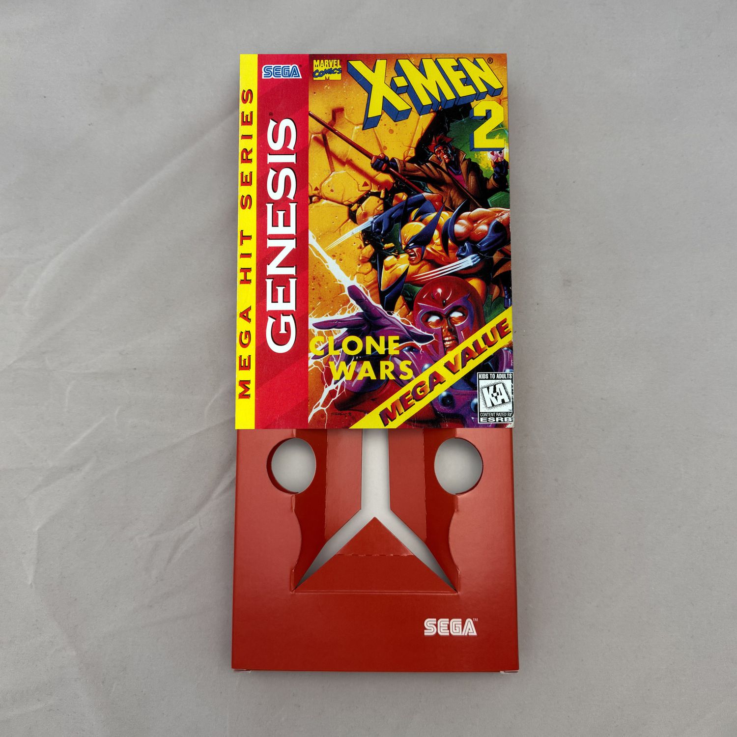 X-Men 2 - Clone Wars | NTSC | Sega Genesis | Genesis | En | Reproduction Box and Inner Tray