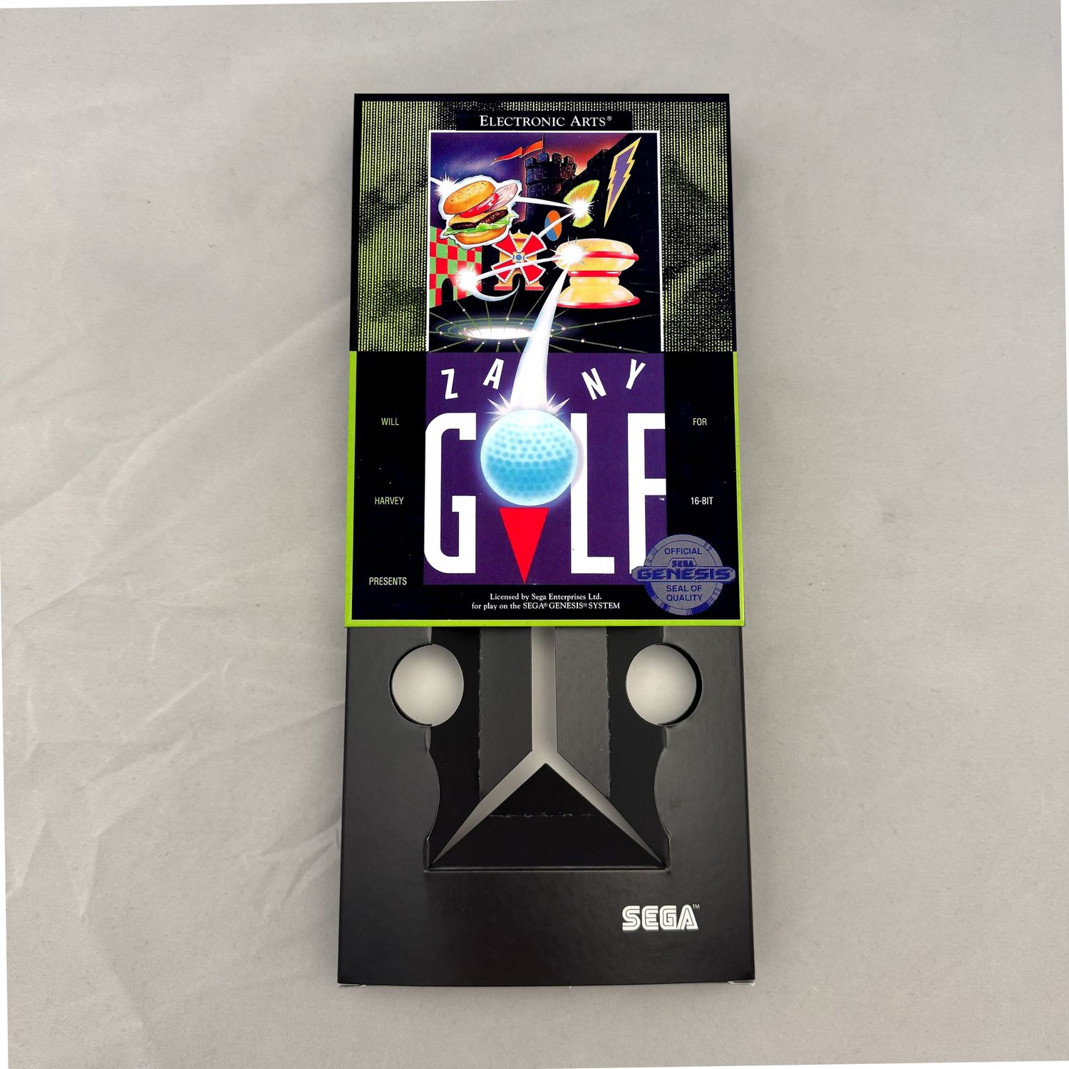 Zany Golf | NTSC | Sega Genesis | Genesis | En | Reproduction Box and Inner Tray