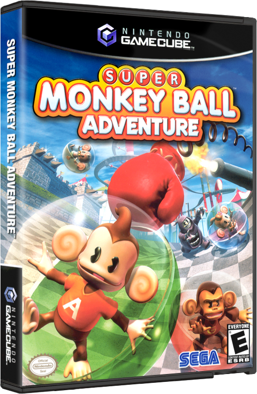 Super Monkey Ball Adventure | NTSC | Gamecube | GC | En | Reproduction Case and Booklet - NO GAME