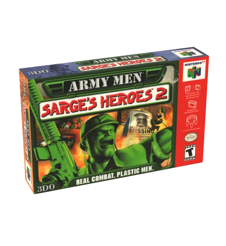 Army Men Sarge's Heroes 2 Reproduction Box