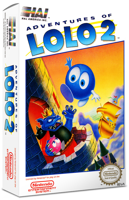 Adventures of Lolo 2 Reproduction Box