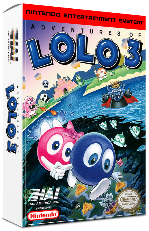 Adventures of Lolo 3 Reproduction Box