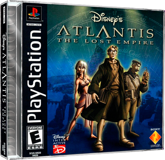 Atlantis the Lost Empire | NTSC | Playstation | PS1 | En | Reproduction Case and Booklet - NO GAME