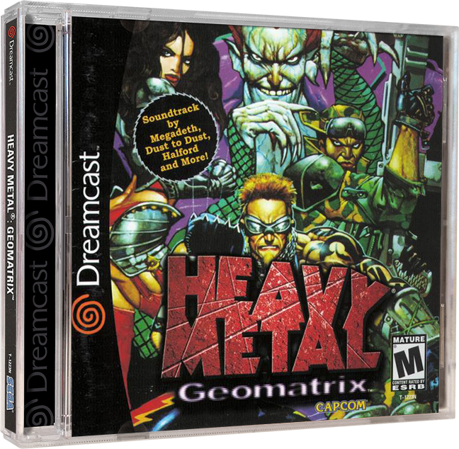 Heavy Metal Geomatrix | NTSC | Dreamcast | DC | En | Reproduction Case and Booklet - NO GAME