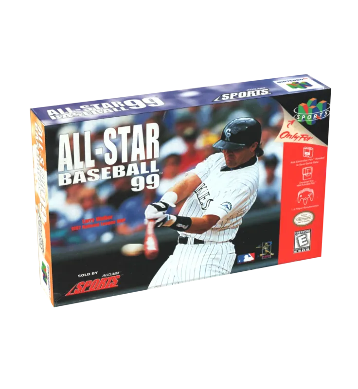 All Star Baseball 99 Reproduction Box