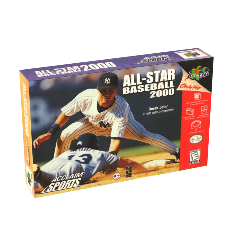 All Star Baseball 2000 Reproduction Box