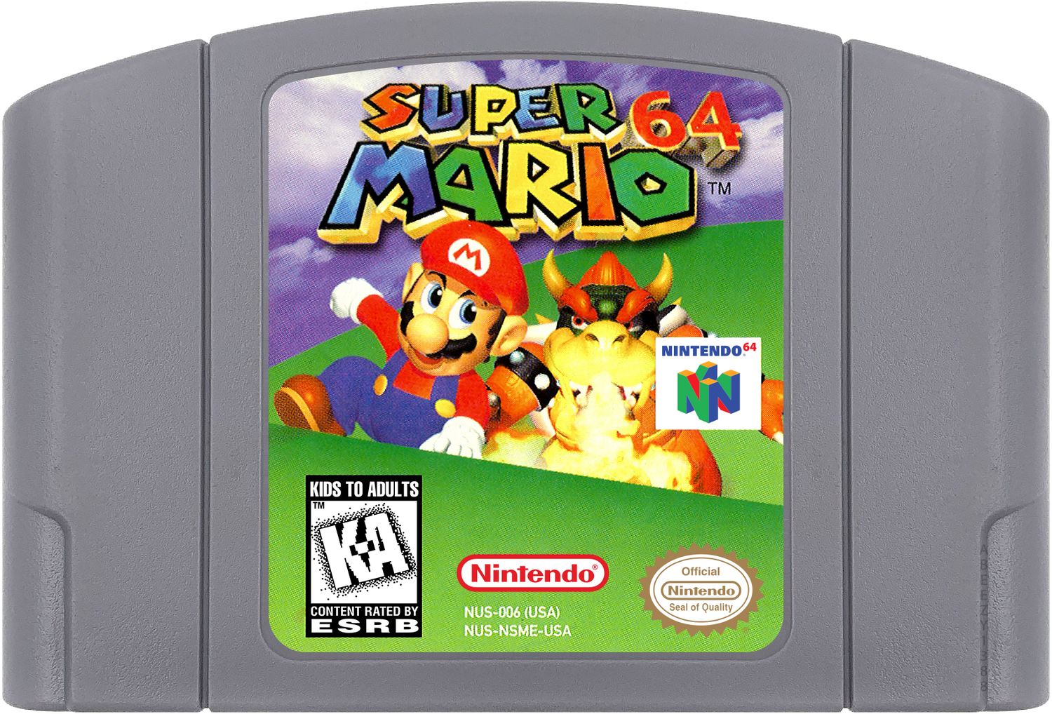 Super Mario 64 Cartridge Label