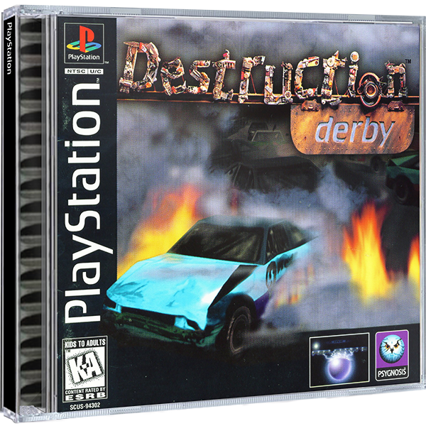 Destruction Derby | NTSC | Playstation | PS1 | En | Reproduction Case and Booklet - NO GAME