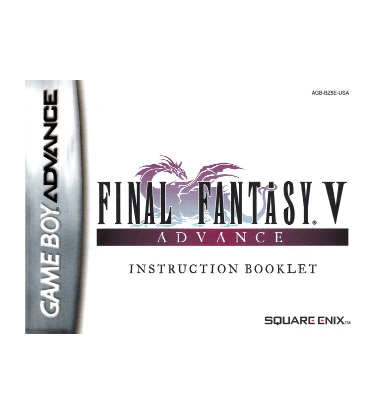Final Fantasy V Reproduction Manual