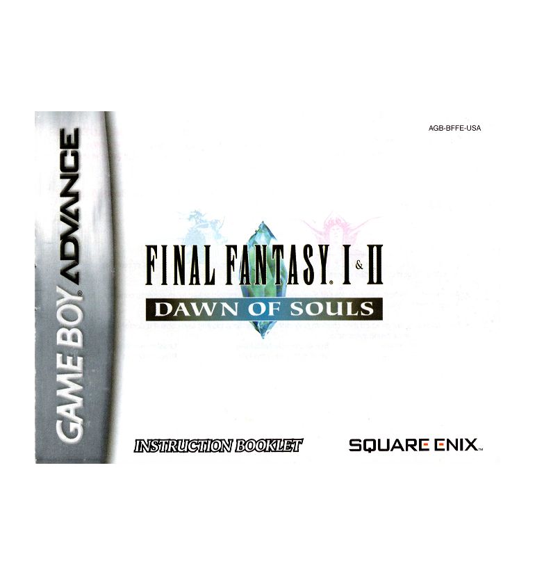 Final Fantasy 1 &amp; 2 Dawn of Souls Reproduction Manual