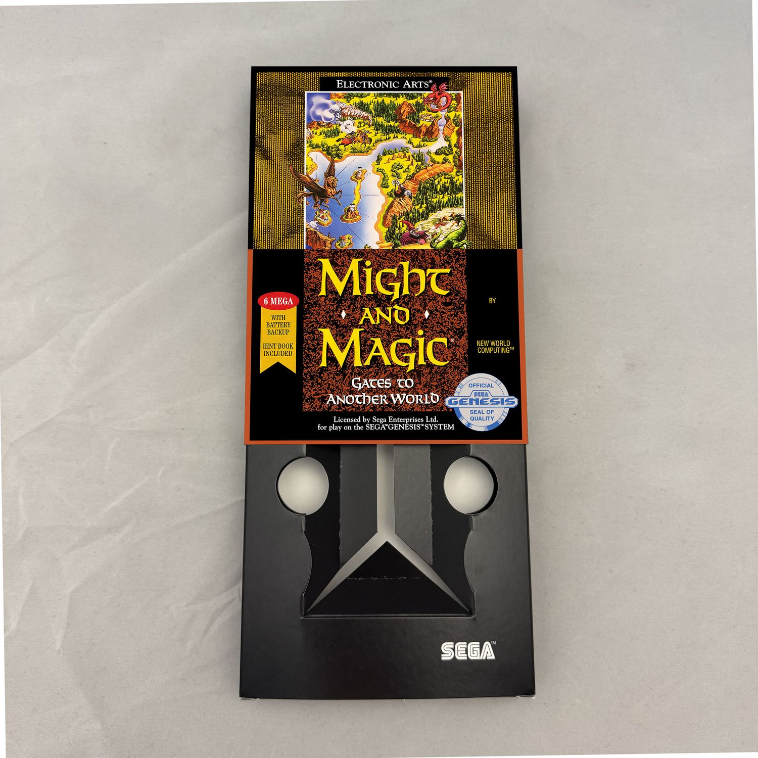 Might and Magic II: Gates to Another World | NTSC | Sega Genesis | Genesis | En | Reproduction Box and Inner Tray