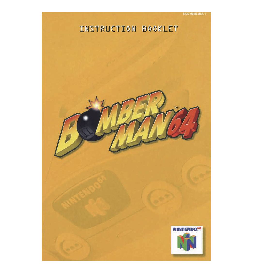 Bomberman 64 Reproduction Manual