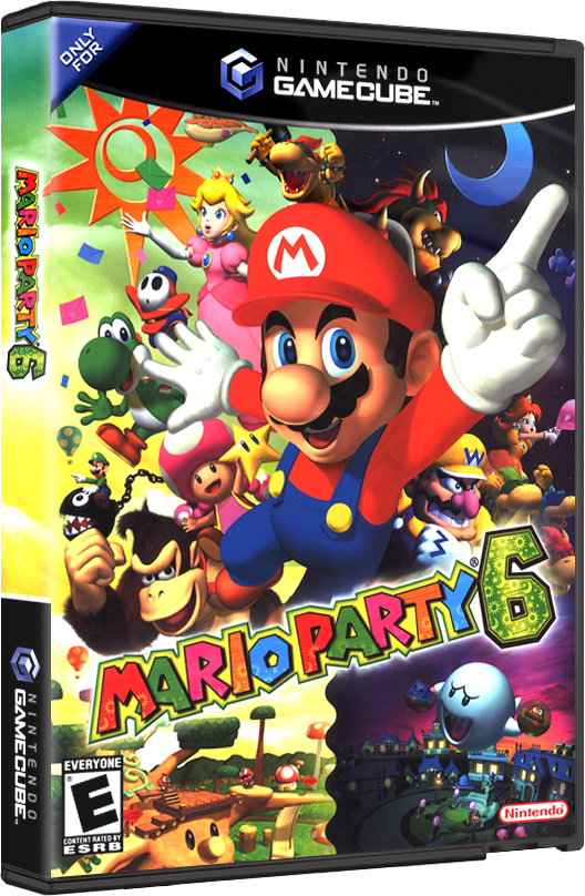 Mario Party 6 | NTSC | Gamecube | GC | En | Reproduction Case and Booklet - NO GAME