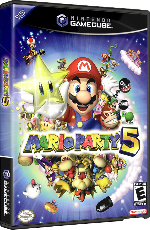 Mario Party 5| NTSC | Gamecube | GC | En | Reproduction Case and Booklet - NO GAME