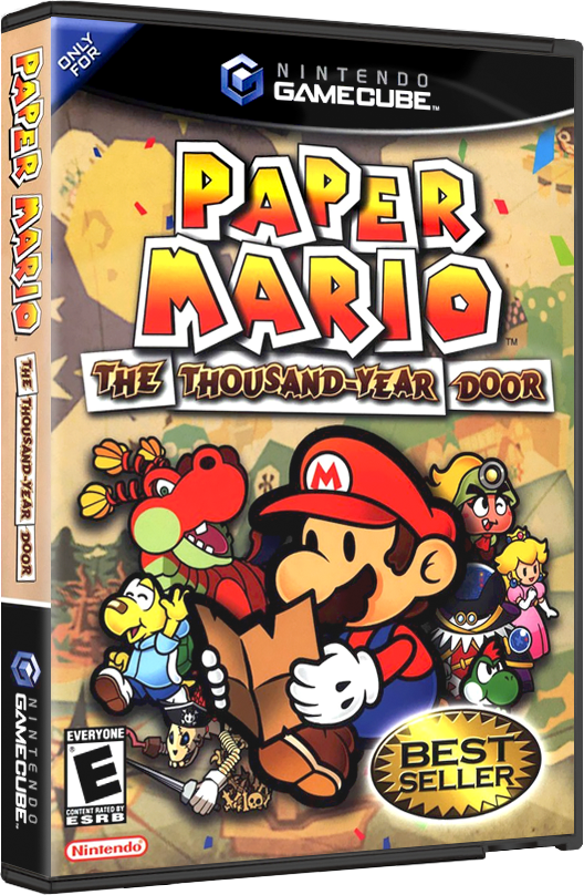 Paper Mario The Thousand-Year Door | NTSC | Gamecube | GC | En | Reproduction Case and Booklet - NO GAME
