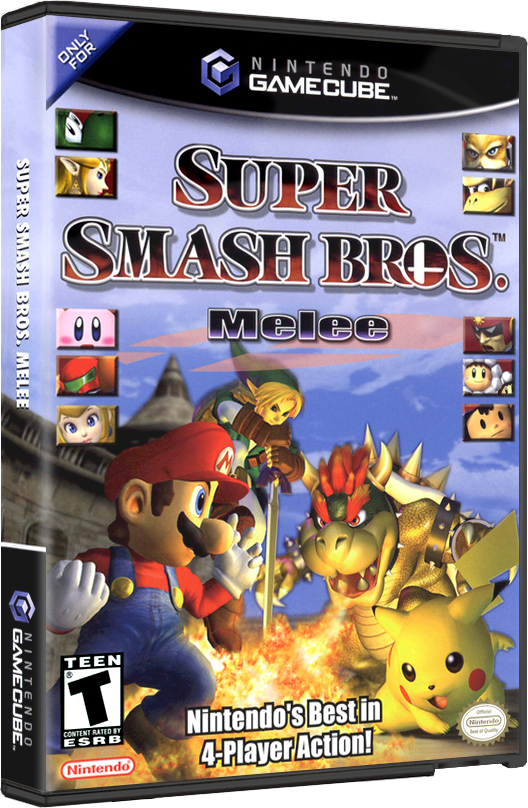 Super Smash Bros Melee | NTSC | Gamecube | GC | En | Reproduction Case and Booklet - NO GAME