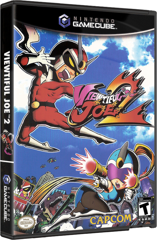Viewtiful Joe 2 | NTSC | Gamecube | GC | En | Reproduction Case and Booklet - NO GAME