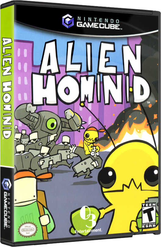 Alien Hominid | NTSC | Gamecube | GC | En | Reproduction Case and Booklet - NO GAME