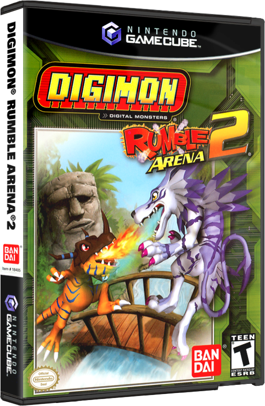 DIGIMON Rumble Arena 2 | NTSC | Gamecube | GC | En | Reproduction Case and Booklet - NO GAME