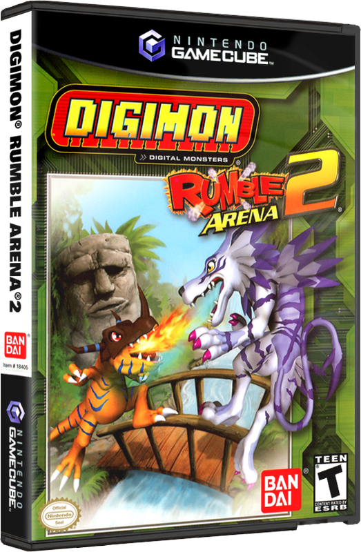 DIGIMON Rumble Arena 2 | NTSC | Gamecube | GC | En | Reproduction Case and Booklet - NO GAME