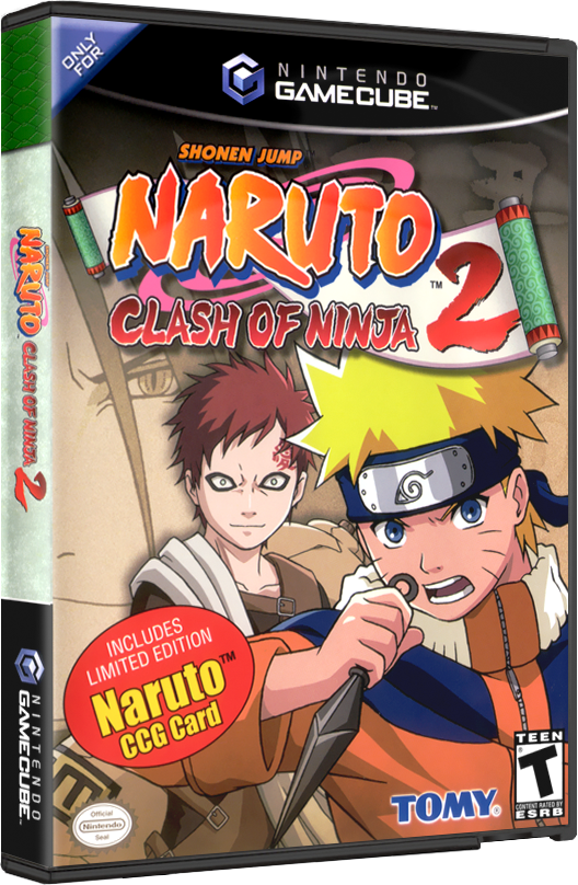 Naruto Clash of Ninja 2 | NTSC | Gamecube | GC | En | Reproduction Case and Booklet - NO GAME