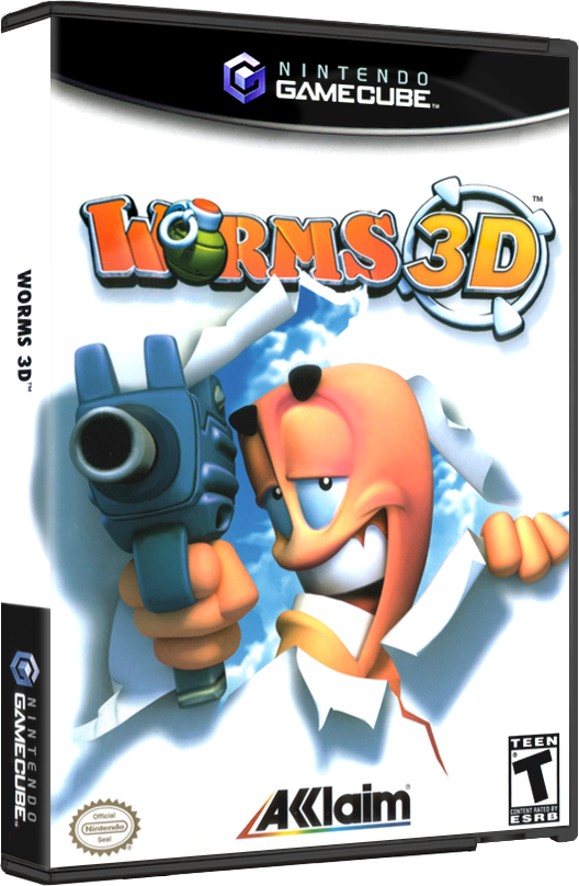 Worms 3D | NTSC | Gamecube | GC | En | Reproduction Case and Booklet - NO GAME