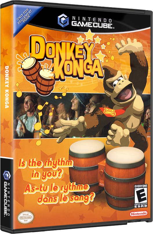 Donkey Konga | NTSC | Gamecube | GC | En | Reproduction Case and Booklet - NO GAME
