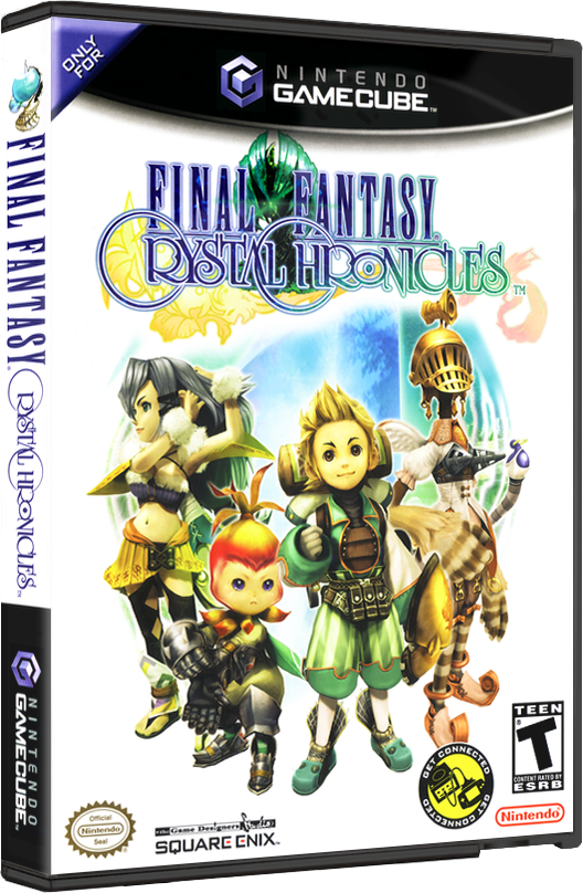 Final Fantasy Crystal Chronicles | NTSC | Gamecube | GC | En | Reproduction Case and Booklet - NO GAME