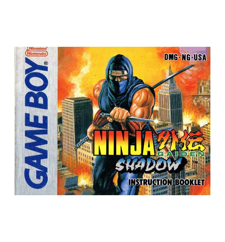 Ninja Gaiden Shadow Reproduction Manual