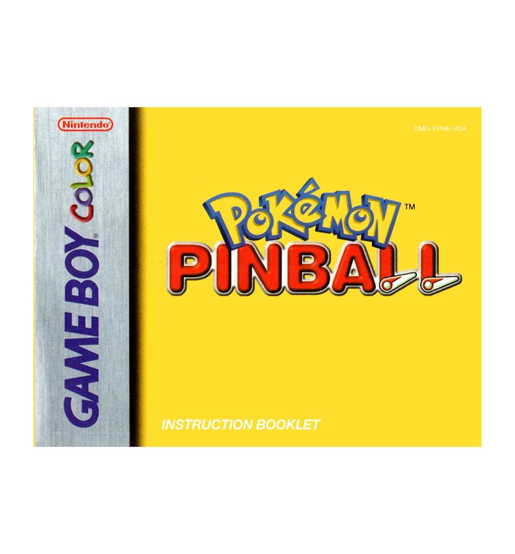 Pokemon Pinball Reproduction Manual