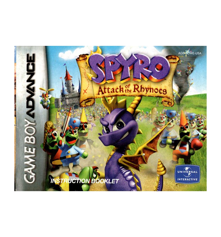 Spyro Attack of the Rhynocs Reproduction Manual