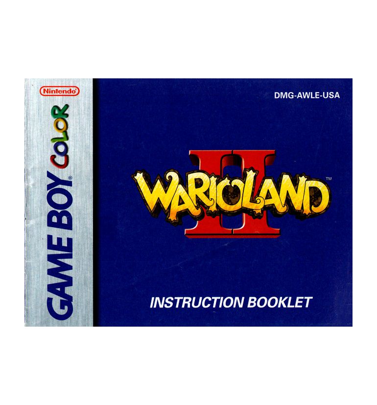 Wario Land 2 Gameboy Color Version Reproduction Manual