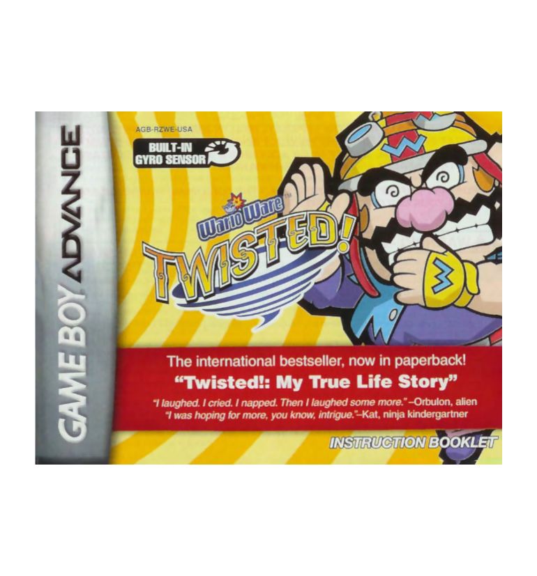 Warioware Twisted Reproduction Manual