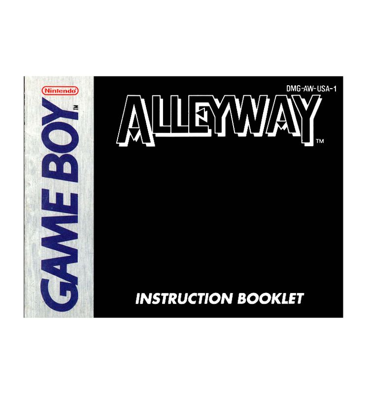 AlleyWay Reproduction Manual