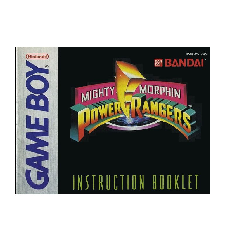 Mighty Morphin Power Rangers Reproduction Manual