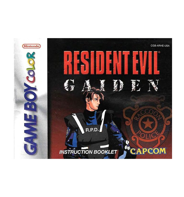 Resident Evil Gaiden Reproduction Manual