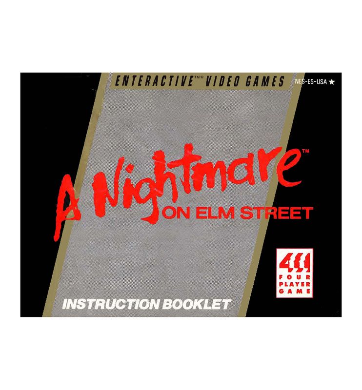 A Nightmare on Elm Street Reproduction Manual