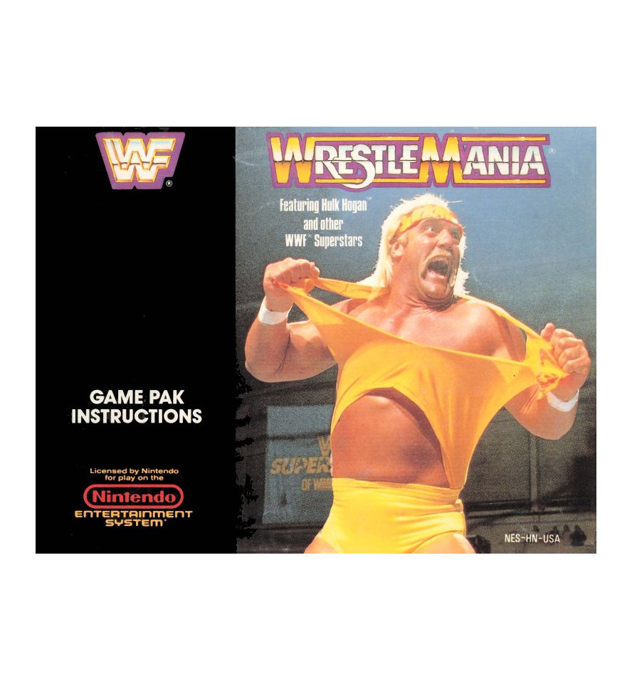 WWF Wrestlemania Reproduction Manual