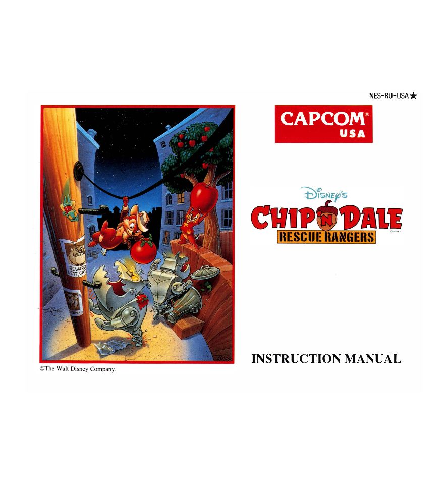 Chip N Dale Rescue Rangers Reproduction Manual