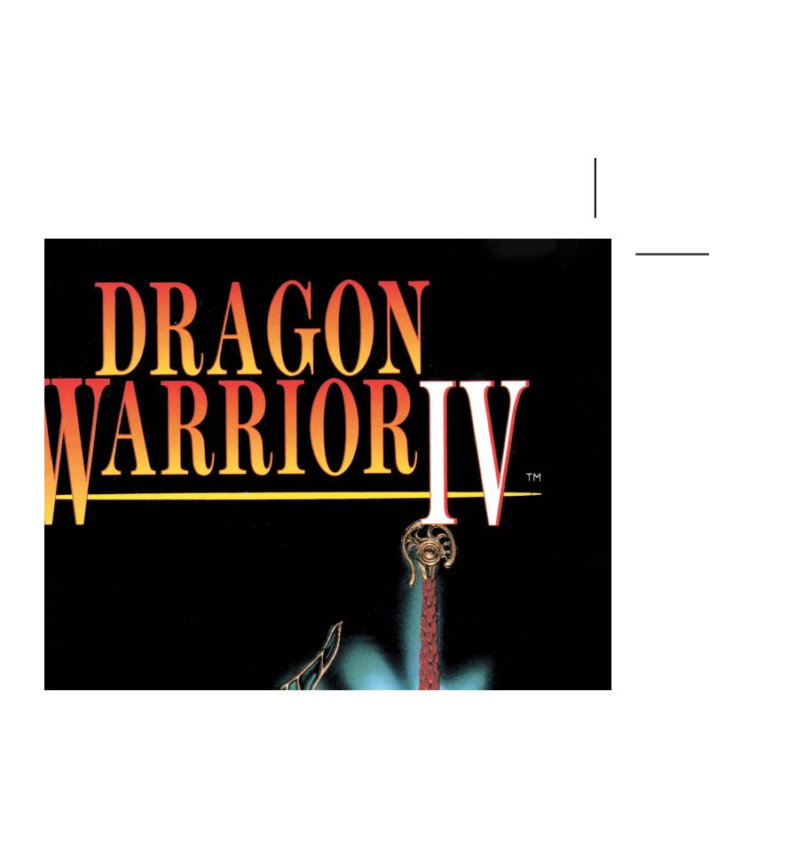 Dragon Warrior IV Reproduction Manual