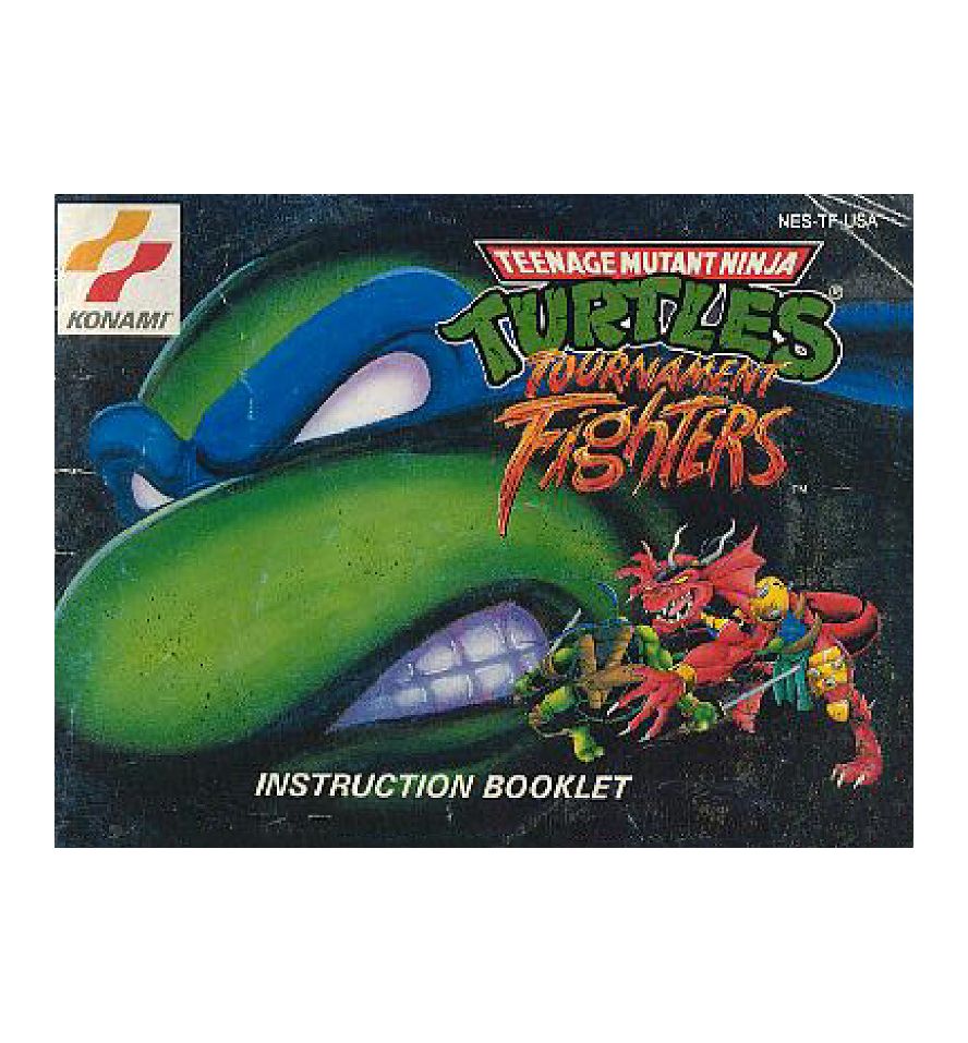Teenage Mutant Ninja Turtles Tournament Fighters Reproduction Manual