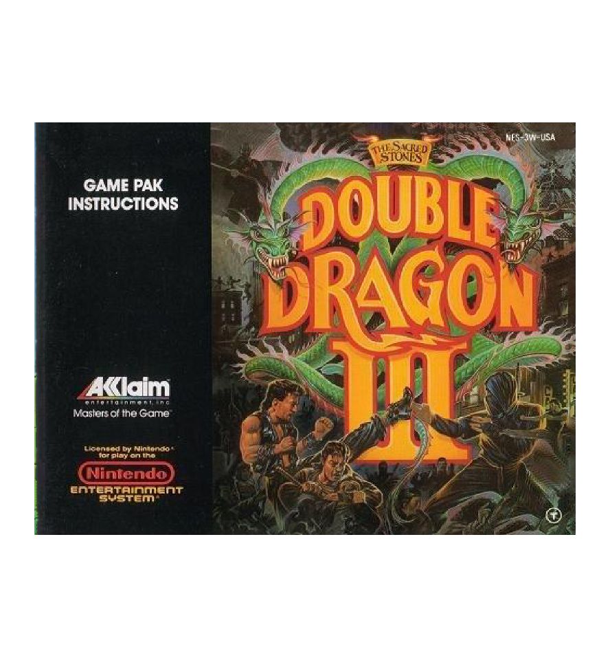 Double Dragon 3 Reproduction Manual