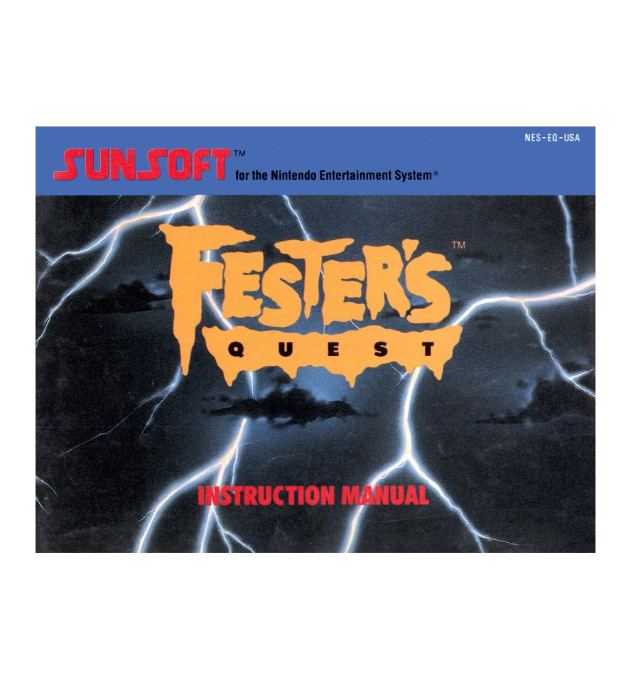 Fester's Quest Reproduction Manual