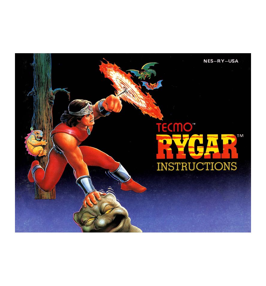 Rygar Reproduction Manual