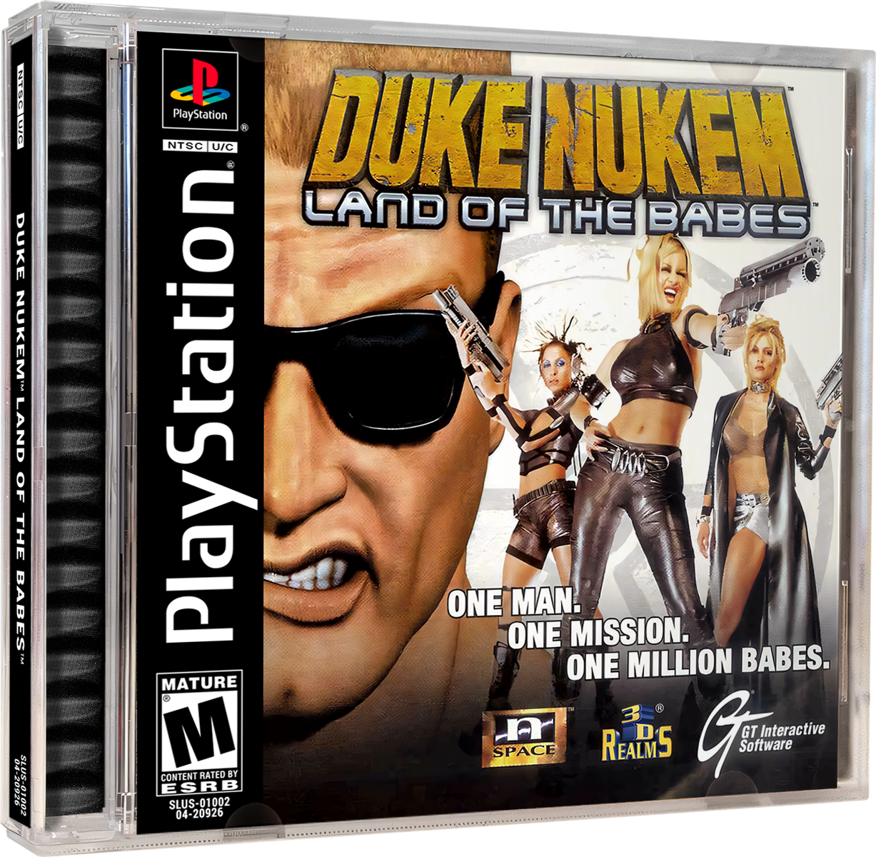 Duke Nukem Land of the Babes | NTSC | Playstation | PS1 | En | Reproduction Case and Booklet - NO GAME