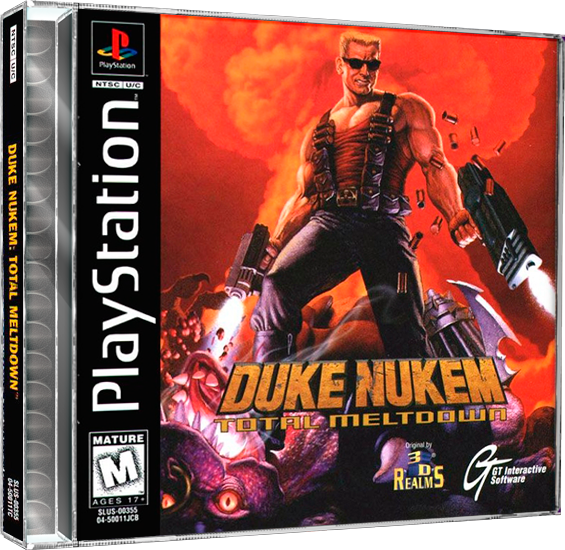 Duke Nukem Total Meltdown | NTSC | Playstation | PS1 | En | Reproduction Case and Booklet - NO GAME