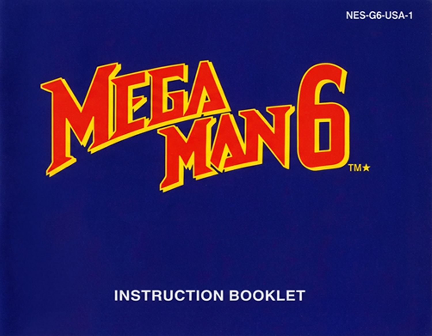 Mega Man 6 Reproduction Manual