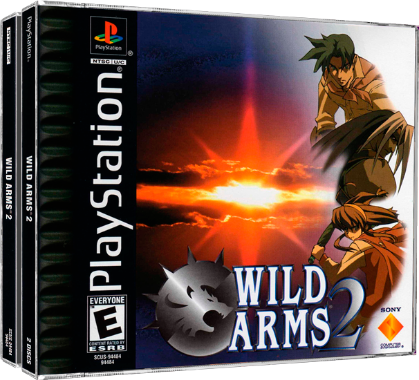 Wild Arms 2 | NTSC | Playstation | PS1 | En | Reproduction Case and Booklet - NO GAME