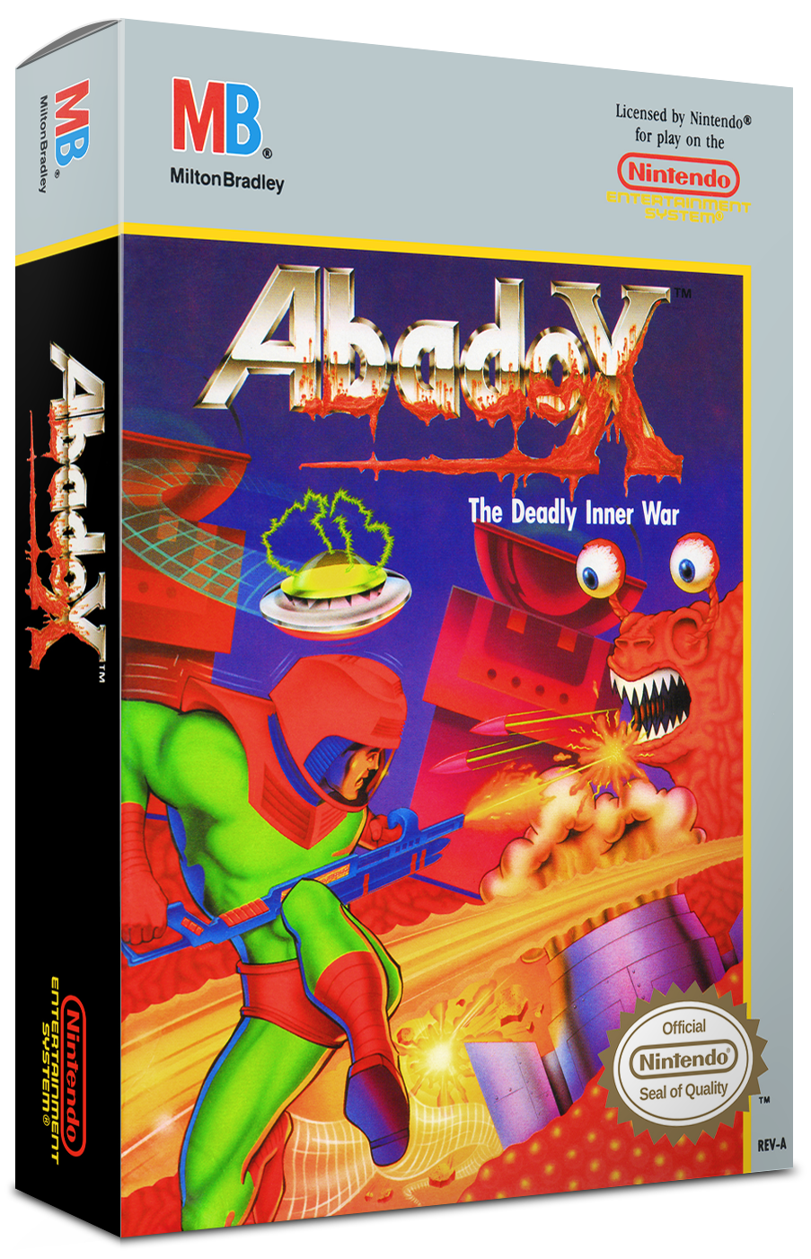 Abadox: The Deadly Inner War Reproduction Box