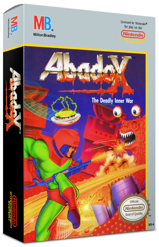 Abadox: The Deadly Inner War Reproduction Box